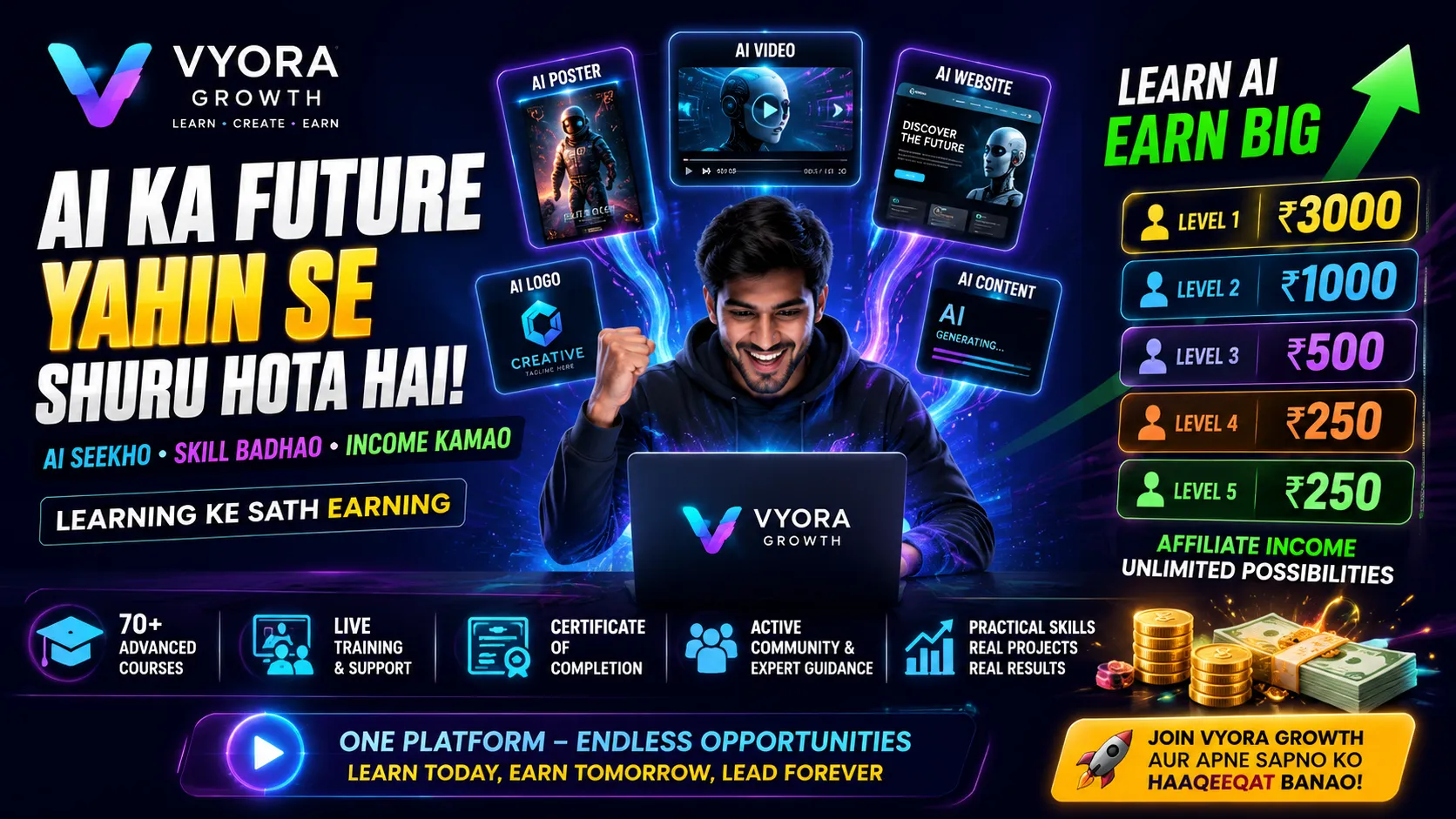Vyora AI Learning Thumbnail